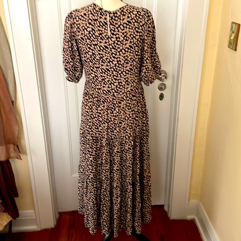 Zara NWOT Boho Floral Tiered Midi Dress - Picture 6 of 9